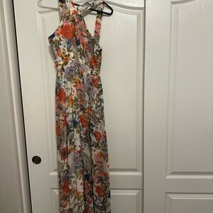 Lulu's Vibrant Floral Maxi Dress